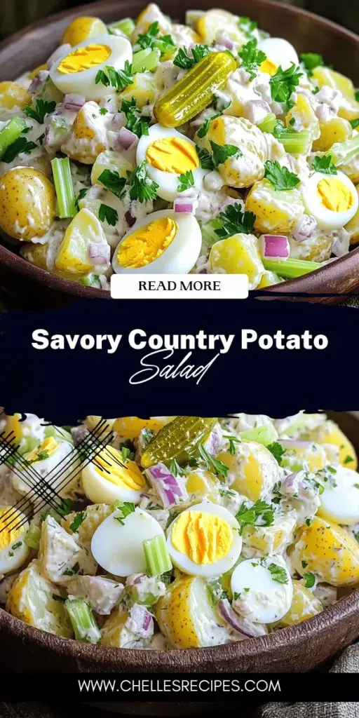 Create the ultimate summer side dish with classic country potato salad! This simple and flavorful recipe features creamy Yukon Gold potatoes, hard-boiled eggs, and a perfect blend of mayonnaise, mustard, and spices. Whether you're a fan of classic flavors or looking to try vegan versions or unique regional twists, this guide has you covered. Discover step-by-step instructions, tips, and variations to impress your guests. Click through to explore and elevate your potato salad game!