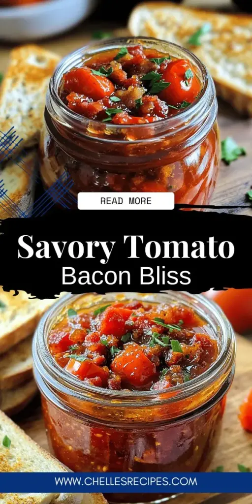 Discover the delicious world of Tomato Bacon Jam with this simple and mouthwatering recipe! Combining the sweetness of ripe tomatoes and the savory richness of crispy bacon, this versatile condiment elevates everything from burgers to charcuterie boards. Perfect for both seasoned cooks and beginners, you'll love how easy it is to make your own savory jam. Click through to explore the full recipe and bring a burst of flavor to your meals today!