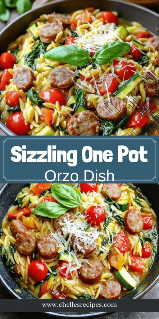 Discover the delicious and easy Sizzling One Pot Sausage Orzo recipe that will become your go-to for weeknight dinners! Combining flavorful Italian sausage, vibrant vegetables, and tender orzo, this dish is simple to prepare and requires minimal clean-up. Perfect for busy nights or gatherings, it's nutritious and satisfying. Click through to explore the full recipe and learn how to impress your family and friends with this delightful meal!