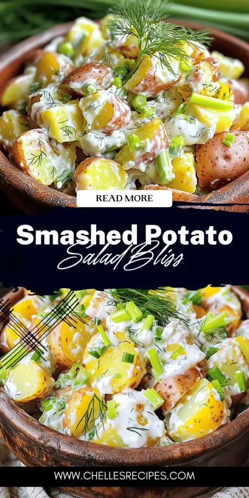 Discover a fresh twist on a classic with smashed potato salad! This delicious recipe replaces heavy mayonnaise with creamy Greek yogurt for a healthier option that doesn't compromise on taste. Perfect for summer barbecues, picnics, or family gatherings, this versatile dish pairs beautifully with grilled meats or can stand alone as a satisfying side. Click through to explore our simple steps and create your own irresistible smashed potato salad!