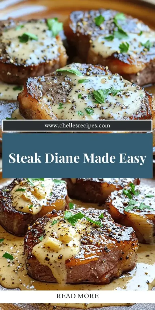 Discover the art of cooking with our simple Steak Diane recipe that brings restaurant-quality flavor to your home! This classic dish features tender beef steaks in a rich, flavorful sauce made from key ingredients like Dijon mustard and shallots. Whether you're hosting a dinner party or indulging in a special meal, this guide provides all the essential tips and techniques to master Steak Diane. Click to explore the full recipe and elevate your cooking skills!