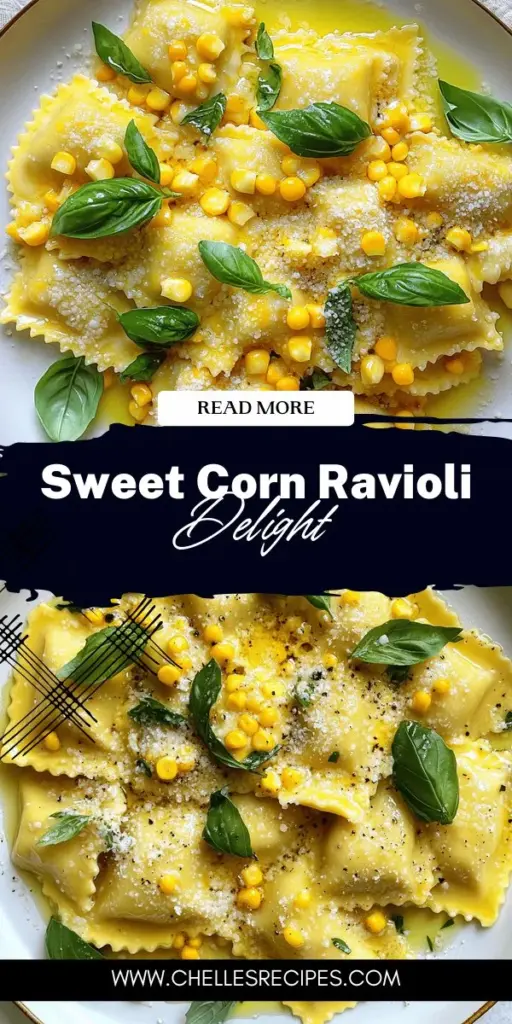 Experience the joy of creating Sweet Corn Ravioli at home! This delightful pasta dish combines tender pasta with a creamy filling of fresh sweet corn and ricotta, all topped with a luscious sauce. Perfect for family dinners or special occasions, making this ravioli from scratch is easier than you think! Click through to discover step-by-step instructions and tips for crafting this delicious dish that will impress your guests and elevate your dining table.