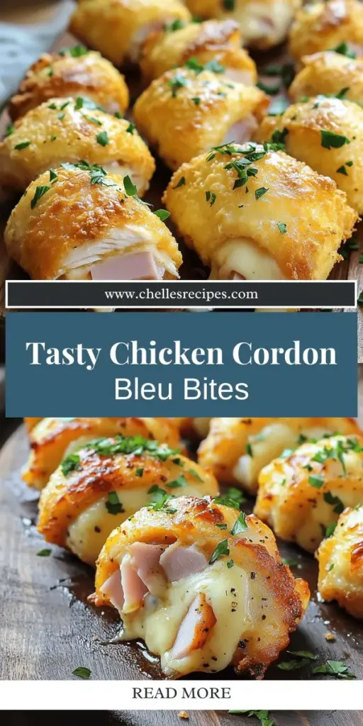 If you're looking for a delicious and easy appetizer, Chicken Cordon Bleu Bites are the perfect choice! These bite-sized snacks combine juicy chicken, savory ham, and Swiss cheese for a delightful flavor explosion. With step-by-step instructions, fun variations, and tasty dipping sauce ideas, you'll impress your guests in no time. Click through to discover the full recipe and elevate your gatherings with this crowd-pleasing treat!