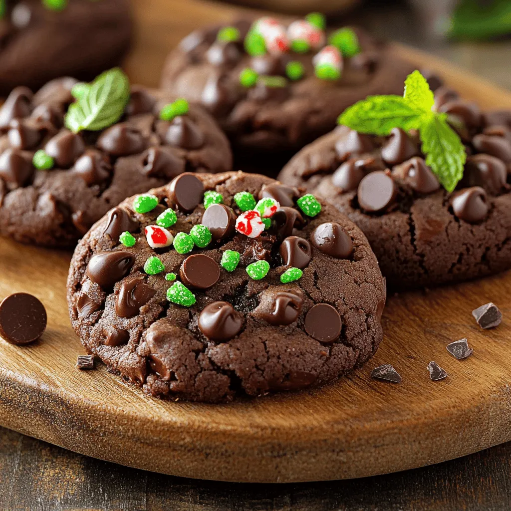 To make mint chocolate cookies, you need simple yet key ingredients. First, unsalted butter gives cookies a rich taste. Brown sugar adds moisture and a soft texture. Granulated sugar sweetens the mix. You also need eggs for binding.