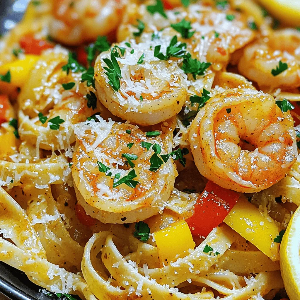 The key ingredients for a cajun shrimp pasta recipe are simple yet full of flavor. You need fettuccine pasta, large shrimp, and a mix of fresh veggies. The Cajun seasoning adds that signature kick. Here’s the essential list: