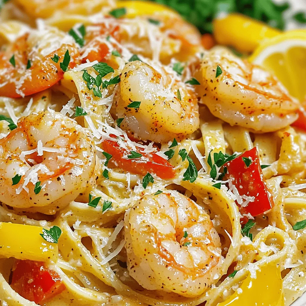 The key ingredients for a cajun shrimp pasta recipe are simple yet full of flavor. You need fettuccine pasta, large shrimp, and a mix of fresh veggies. The Cajun seasoning adds that signature kick. Here’s the essential list: