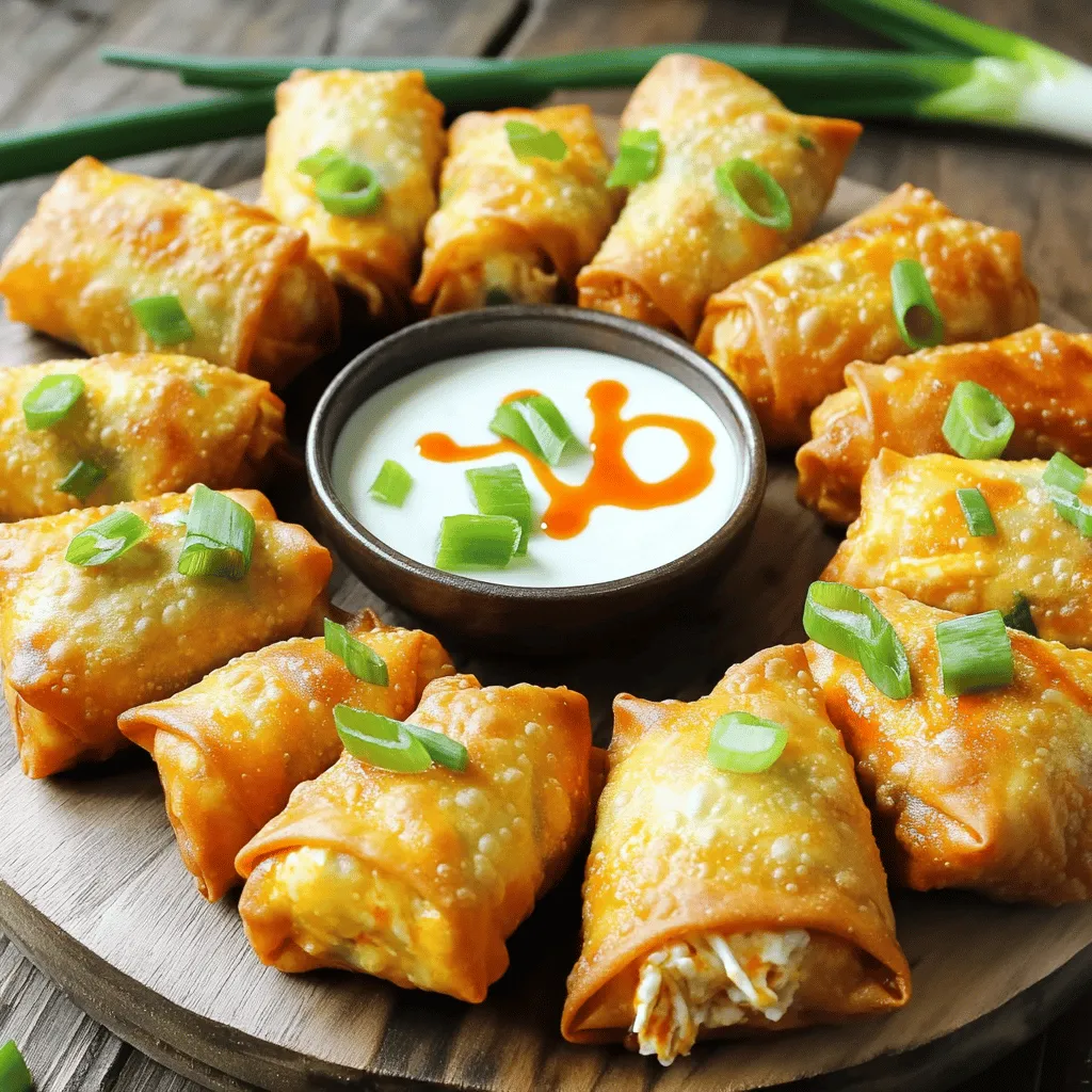 Buffalo chicken egg rolls are the perfect fusion of flavors and textures, combining the beloved taste of buffalo chicken with the crispy, satisfying crunch of egg rolls. These delightful snacks have gained popularity for their versatility; they can be served as an appetizer at parties, a unique addition to game-day spreads, or even as a fun weeknight dinner. The beauty of buffalo chicken egg rolls lies in their balance of heat and creaminess, offering a tantalizing bite that keeps you coming back for more.