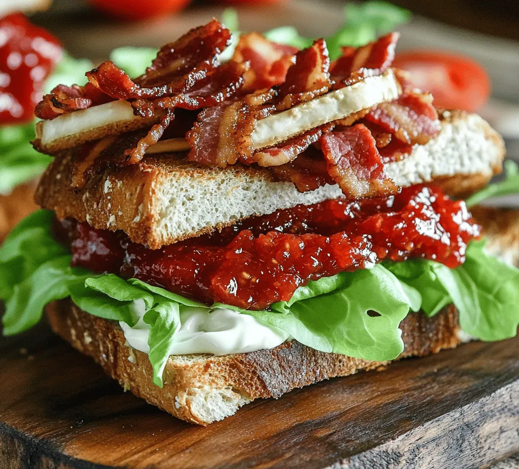 The classic BLT sandwich—a beloved staple in American cuisine—combines crispy bacon, fresh lettuce, and ripe tomatoes nestled between slices of bread. It's a go-to choice for many due to its simplicity and satisfying flavors. However, as with any cherished recipe, there’s always room for creativity and delicious variations. Enter the BLT with Bacon Tomato Jam, a modern twist on the traditional sandwich that elevates the classic flavors to new heights.