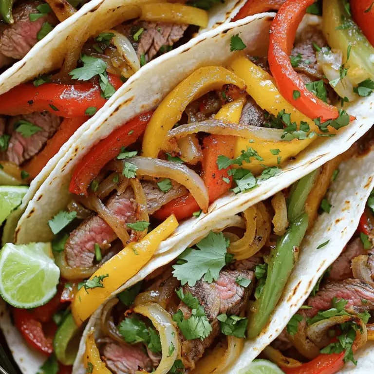 Fajitas have become a staple in Tex-Mex cuisine, celebrated for their vibrant flavors and versatility. This delightful dish typically features marinated meat, sautéed bell peppers, and onions, all served sizzling hot, often alongside warm tortillas. Fajitas offer a unique dining experience; they are not just a meal but an interactive event where each person can customize their own plate. Whether you’re hosting a festive gathering or simply looking to spice up a weeknight dinner, fajitas are an excellent choice that never fails to impress.