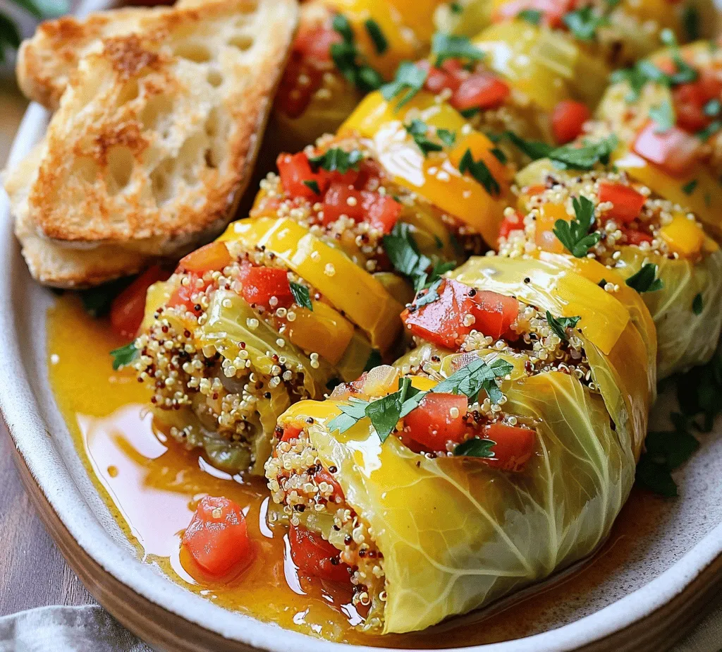 Stuffed cabbage rolls are a delightful comfort food that has transcended cultural boundaries, captivating palates across the globe. Often associated with family gatherings and nourishing meals, these rolls are traditionally filled with a mixture of rice, meat, and spices. However, as culinary trends shift toward healthier and more inclusive diets, the classic stuffed cabbage roll has evolved to feature wholesome ingredients like quinoa, making it a perfect option for health-conscious eaters, vegetarians, and even vegans. This savory dish not only satisfies hunger but also offers a nutritional punch, showcasing the versatility of cabbage as a vessel for flavors and textures.