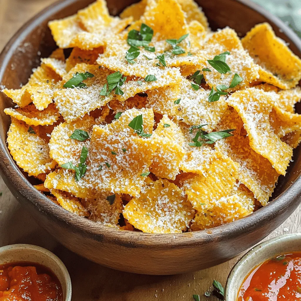 To make air fryer pasta chips, you need simple ingredients. First, get 8 oz. of uncooked pasta. Bowtie or rotini work best for this recipe. Next, you'll need 2 tablespoons of olive oil. This adds flavor and helps the chips crisp up.