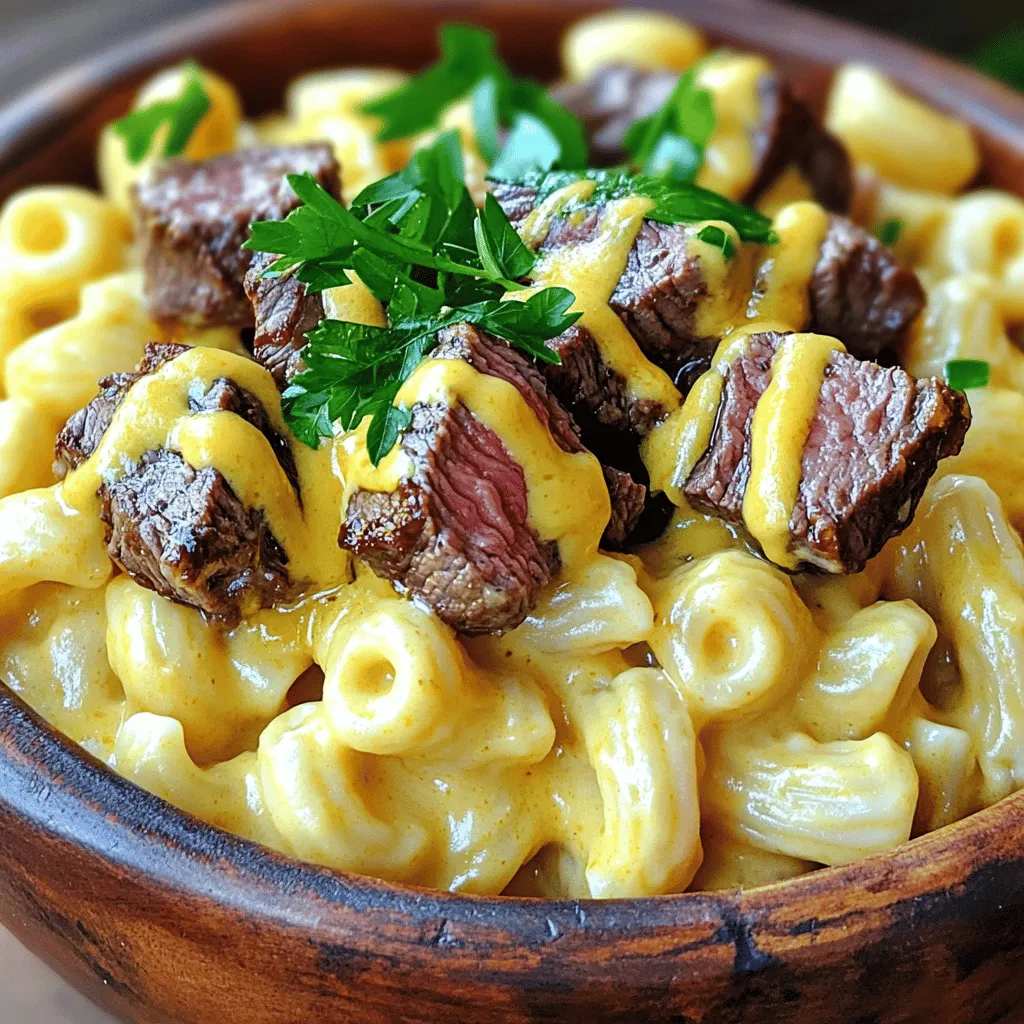 To make a great beer mac and cheese with steak bites, you need simple ingredients. Here’s a list to get you started.