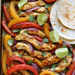 Sheet pan chicken fajitas are a simple and tasty dish. They combine chicken, peppers, and onions with spices. You cook everything on one pan, making cleanup easy. This method saves time and effort.