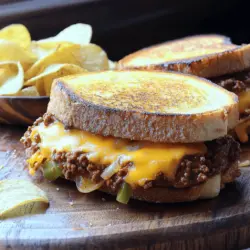 Introducing the Sloppy Joe Grilled Cheese, a delightful twist on two beloved American comfort foods. This unique dish combines the rich, savory flavors of a classic Sloppy Joe with the gooey, melty goodness of a grilled cheese sandwich. Imagine biting into a crispy, buttery exterior, only to be met with a warm, hearty filling that is both satisfying and nostalgic. This recipe is not just a meal; it’s a culinary experience that takes you back to your childhood while offering a fresh take on familiar flavors.