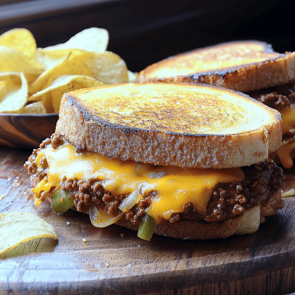 Introducing the Sloppy Joe Grilled Cheese, a delightful twist on two beloved American comfort foods. This unique dish combines the rich, savory flavors of a classic Sloppy Joe with the gooey, melty goodness of a grilled cheese sandwich. Imagine biting into a crispy, buttery exterior, only to be met with a warm, hearty filling that is both satisfying and nostalgic. This recipe is not just a meal; it’s a culinary experience that takes you back to your childhood while offering a fresh take on familiar flavors.