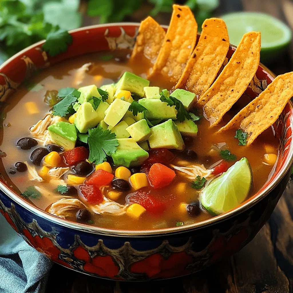 To make an authentic chicken tortilla soup, you need a few key ingredients. These items create a rich and tasty broth that warms you up.