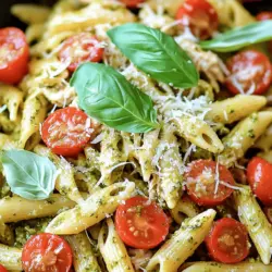 Pesto Slow Cooker Chicken Pasta is a delightful dish that seamlessly blends comforting flavors with the ease of preparation, making it a perfect choice for busy weeknights. This recipe encapsulates the essence of Italian cuisine, where fresh ingredients take center stage, creating a meal that is not only satisfying but also rich in flavor. The beauty of this dish lies in its simplicity—the slow cooker does most of the work for you, allowing you to enjoy a hearty dinner with minimal effort.