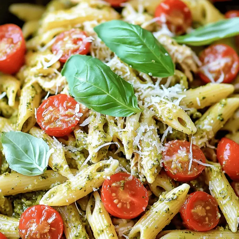 Pesto Slow Cooker Chicken Pasta is a delightful dish that seamlessly blends comforting flavors with the ease of preparation, making it a perfect choice for busy weeknights. This recipe encapsulates the essence of Italian cuisine, where fresh ingredients take center stage, creating a meal that is not only satisfying but also rich in flavor. The beauty of this dish lies in its simplicity—the slow cooker does most of the work for you, allowing you to enjoy a hearty dinner with minimal effort.