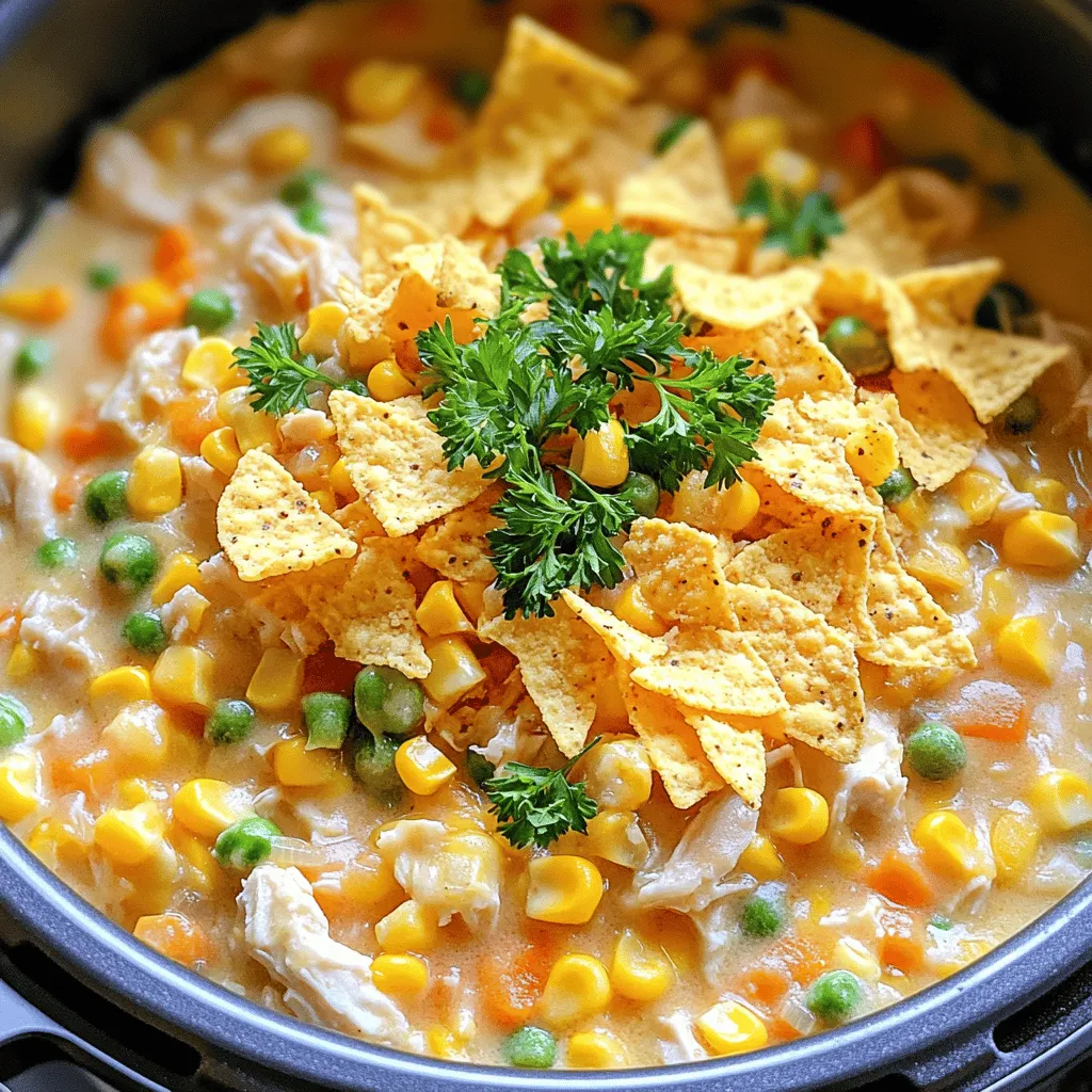 To make a delicious slow cooker corn chicken casserole, you need a few key ingredients. The main star is shredded chicken, about two cups. You can use leftover chicken or rotisserie chicken for ease. Next, grab one can of corn, drained, to add sweetness and texture.