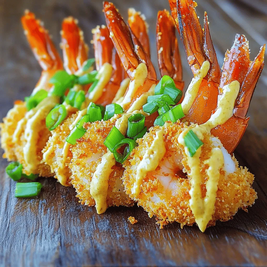 The air fryer bang bang shrimp recipe shines with simple, tasty ingredients. You need fresh shrimp, buttermilk, panko breadcrumbs, and cornstarch. These give the shrimp a crispy coating. Garlic powder, paprika, salt, black pepper, and cayenne pepper add flavor.