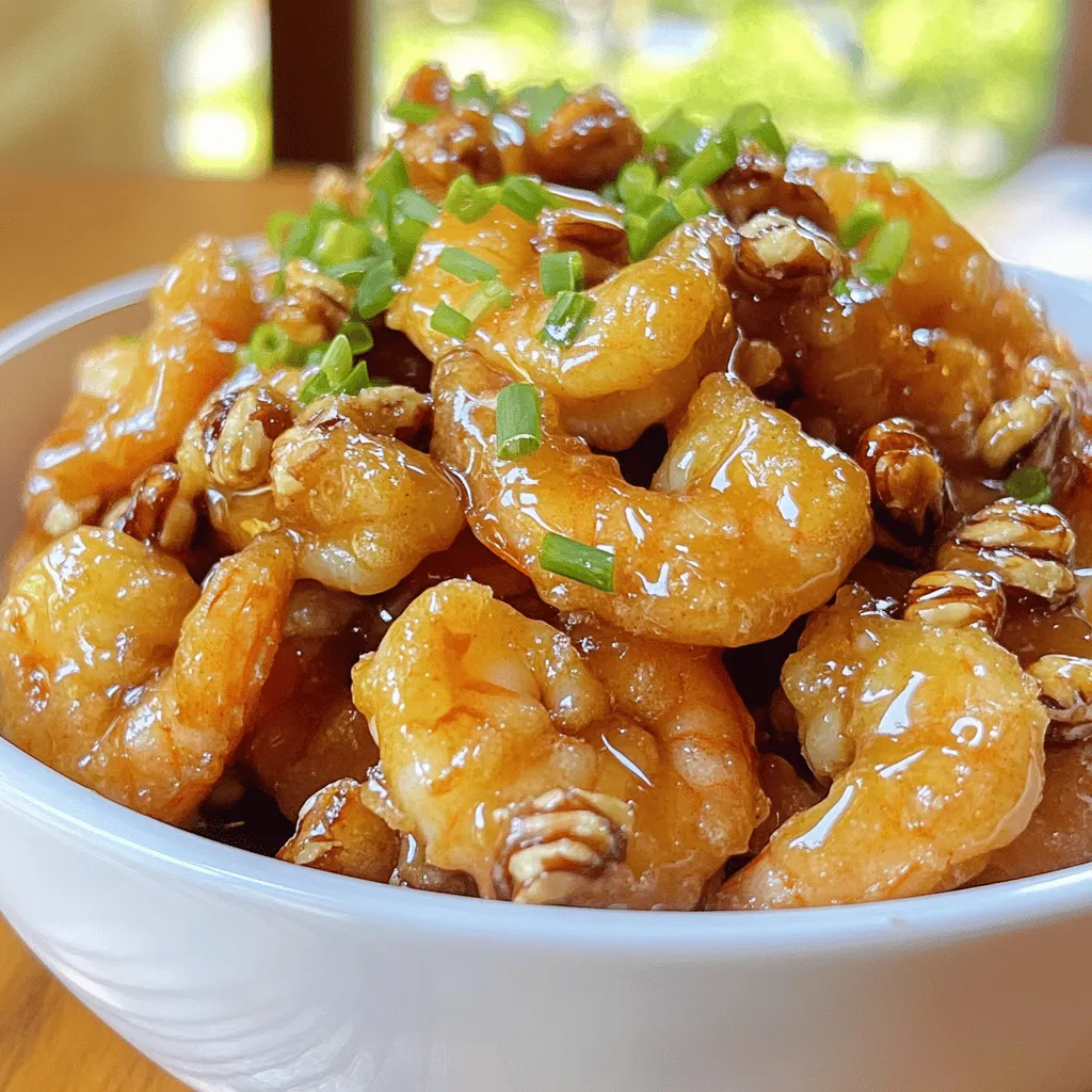 To make honey walnut shrimp, you need a few key ingredients. The main ingredients for honey walnut shrimp include large shrimp, walnuts, flour, cornstarch, and honey. You also need mayonnaise, lemon juice, and some seasonings. This mix gives a sweet and savory flavor.