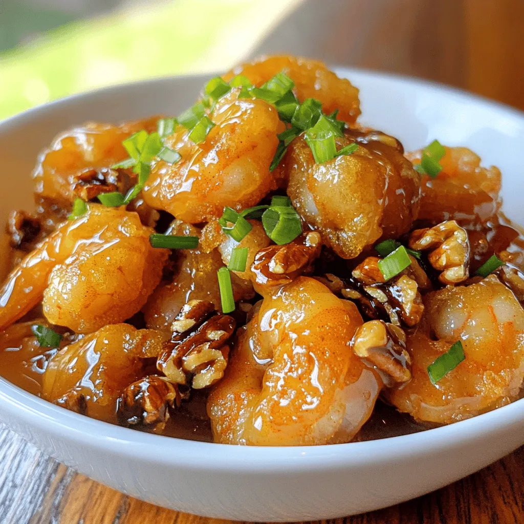 To make honey walnut shrimp, you need a few key ingredients. The main ingredients for honey walnut shrimp include large shrimp, walnuts, flour, cornstarch, and honey. You also need mayonnaise, lemon juice, and some seasonings. This mix gives a sweet and savory flavor.