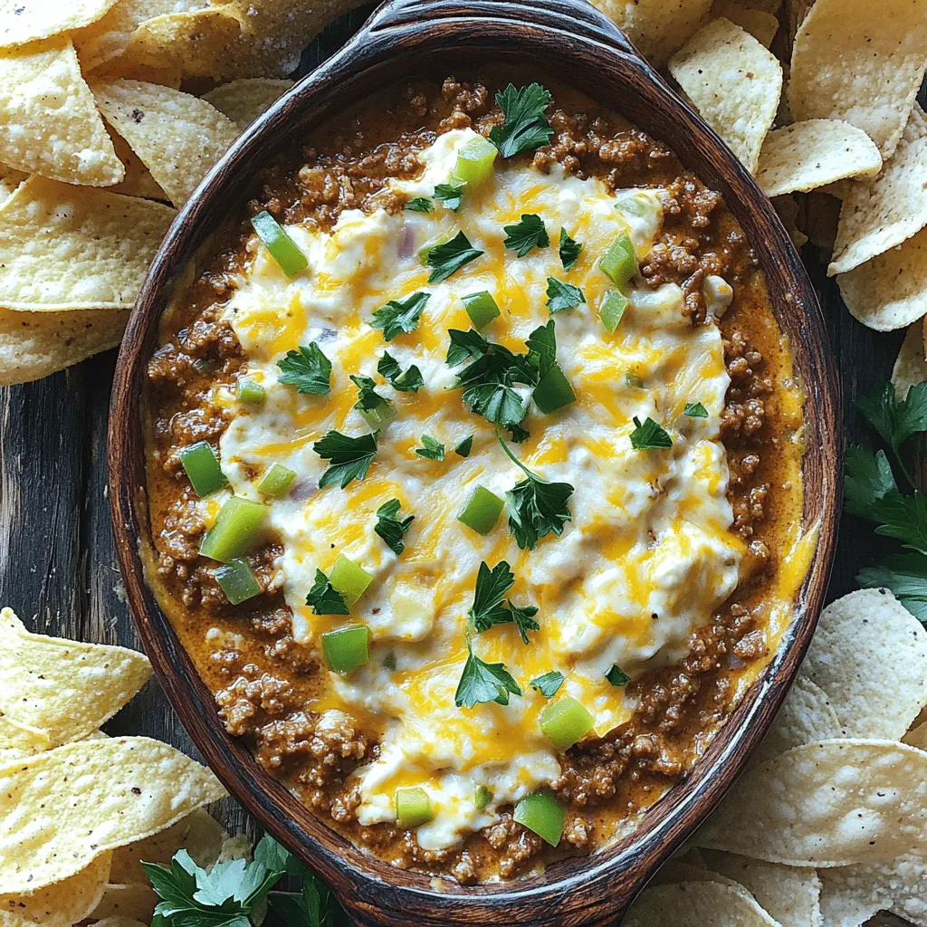 The best sloppy joe dip starts with ground beef. Ground turkey or chicken can work too, but beef brings more flavor. I love using 1 pound of ground beef for a rich taste.