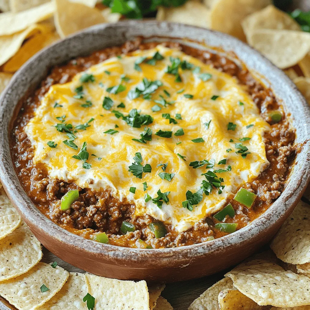 The best sloppy joe dip starts with ground beef. Ground turkey or chicken can work too, but beef brings more flavor. I love using 1 pound of ground beef for a rich taste.