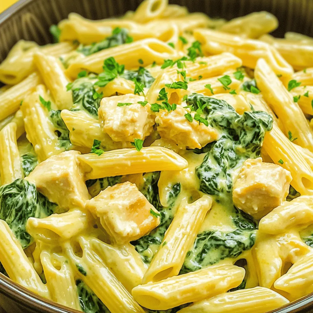 If you're on the lookout for a dish that combines comfort, flavor, and convenience, look no further than Spinach Dip Chicken Pasta. This delectable recipe takes the classic flavors of spinach dip and transforms them into a satisfying one-pot meal that is perfect for family dinners, potlucks, or casual gatherings with friends. With creamy, cheesy goodness infused into every bite, this dish not only pleases the palate but also nourishes the body, making it a hit among both kids and adults alike.