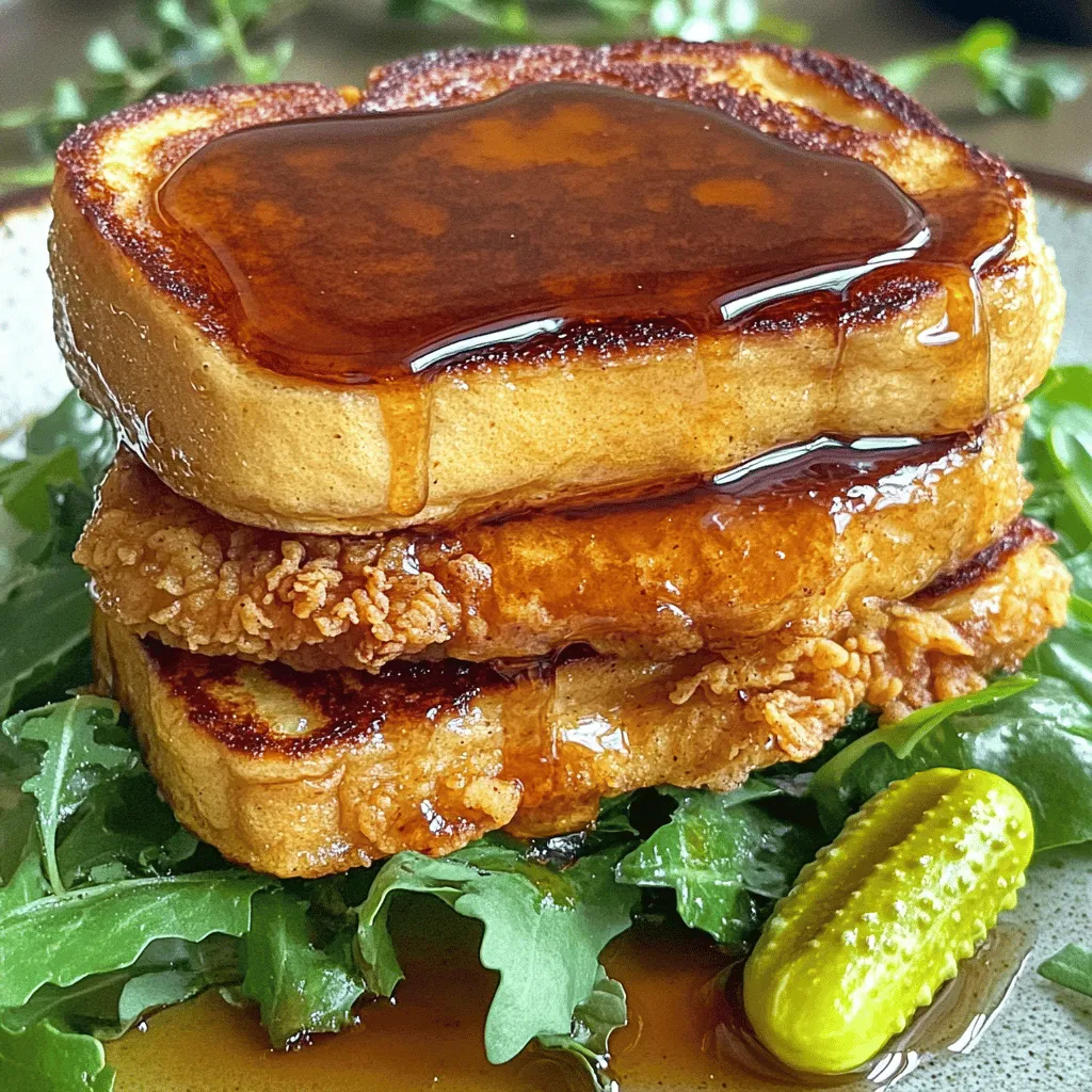 To craft this French Toast Fried Chicken Sandwich, you need key ingredients. Each one plays a vital role in flavor and texture.