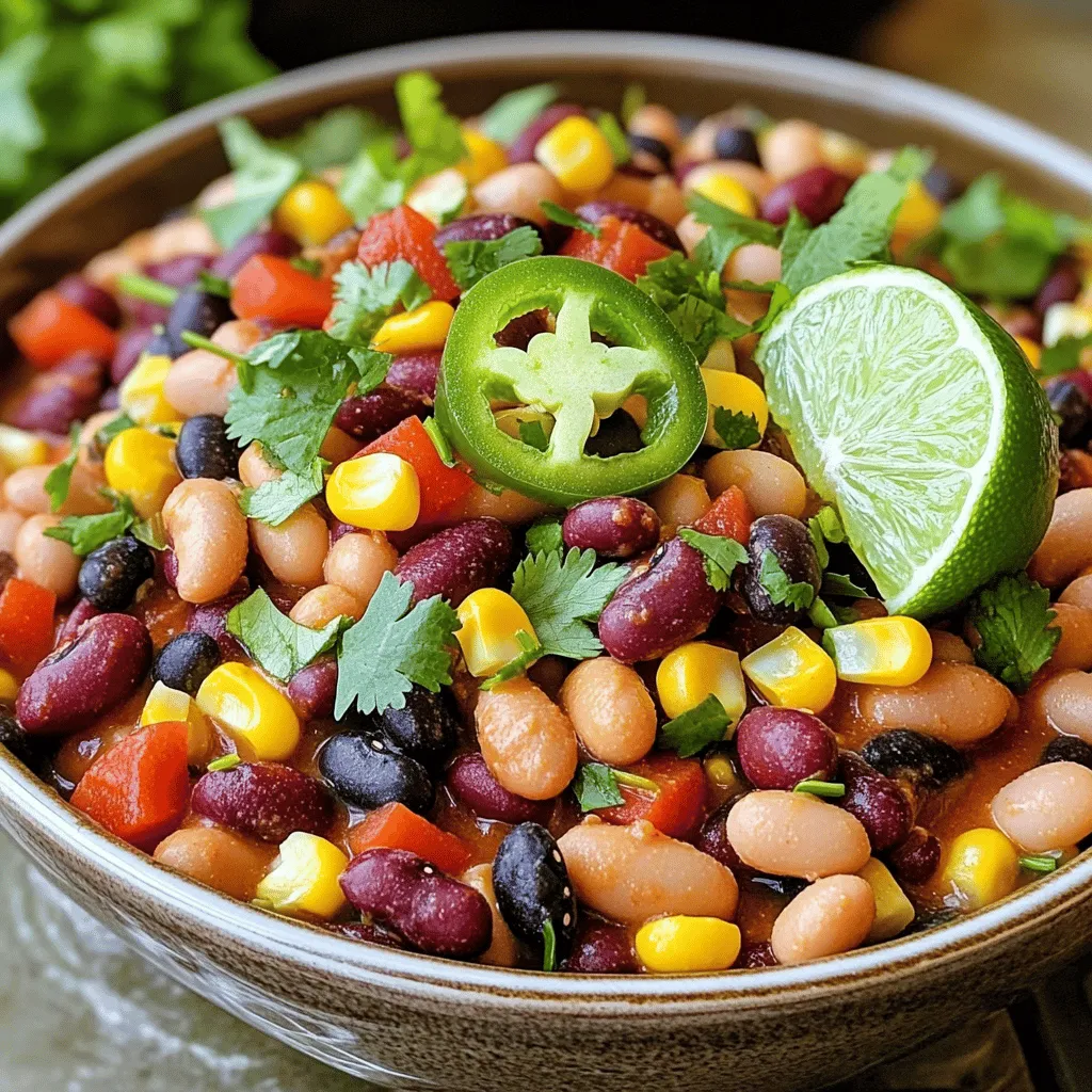 To make tasty cowboy beans, you need a few key ingredients. The best beans for cowboy beans include pinto, black, and kidney beans. I love using these three varieties because they add different textures and flavors.