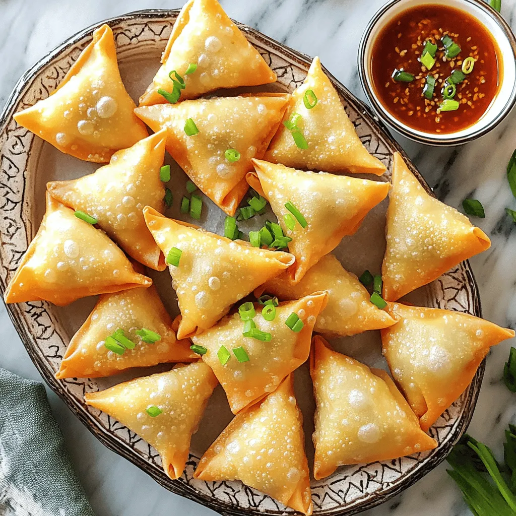 To make cream cheese wontons, you need a few key ingredients.