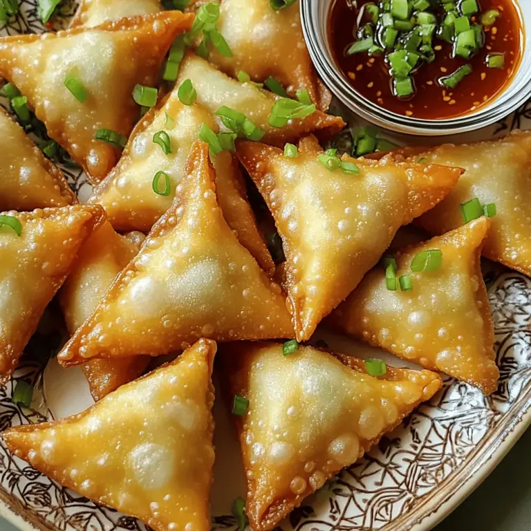 To make cream cheese wontons, you need a few key ingredients.