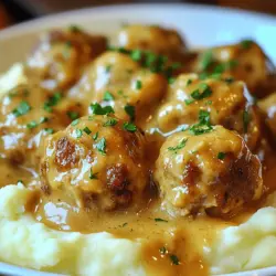 In making authentic Swedish meatballs, you need a few key ingredients. The base of these meatballs is ground beef and ground pork. Using both gives you a nice balance of flavor and texture. I often use one pound of beef and half a pound of pork.