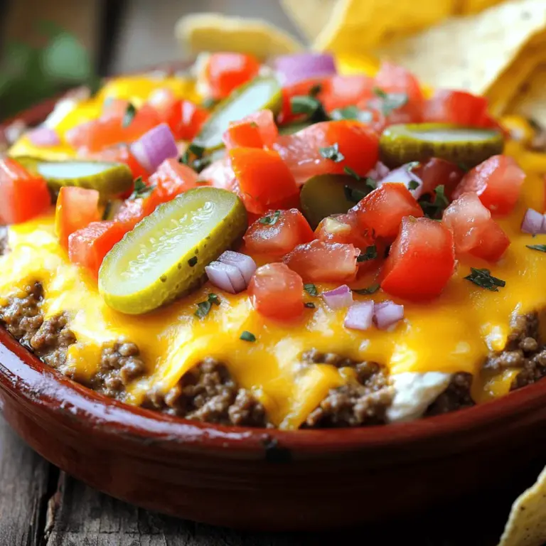 Cheeseburger dip has surged in popularity at social gatherings and celebrations, establishing itself as a staple in homes across the country. Its combination of familiar flavors and creamy texture makes it an instant crowd-pleaser. This dip not only satisfies cravings for a hearty cheeseburger but also caters to the need for easy-to-serve appetizers that can be enjoyed while mingling or watching the big game.