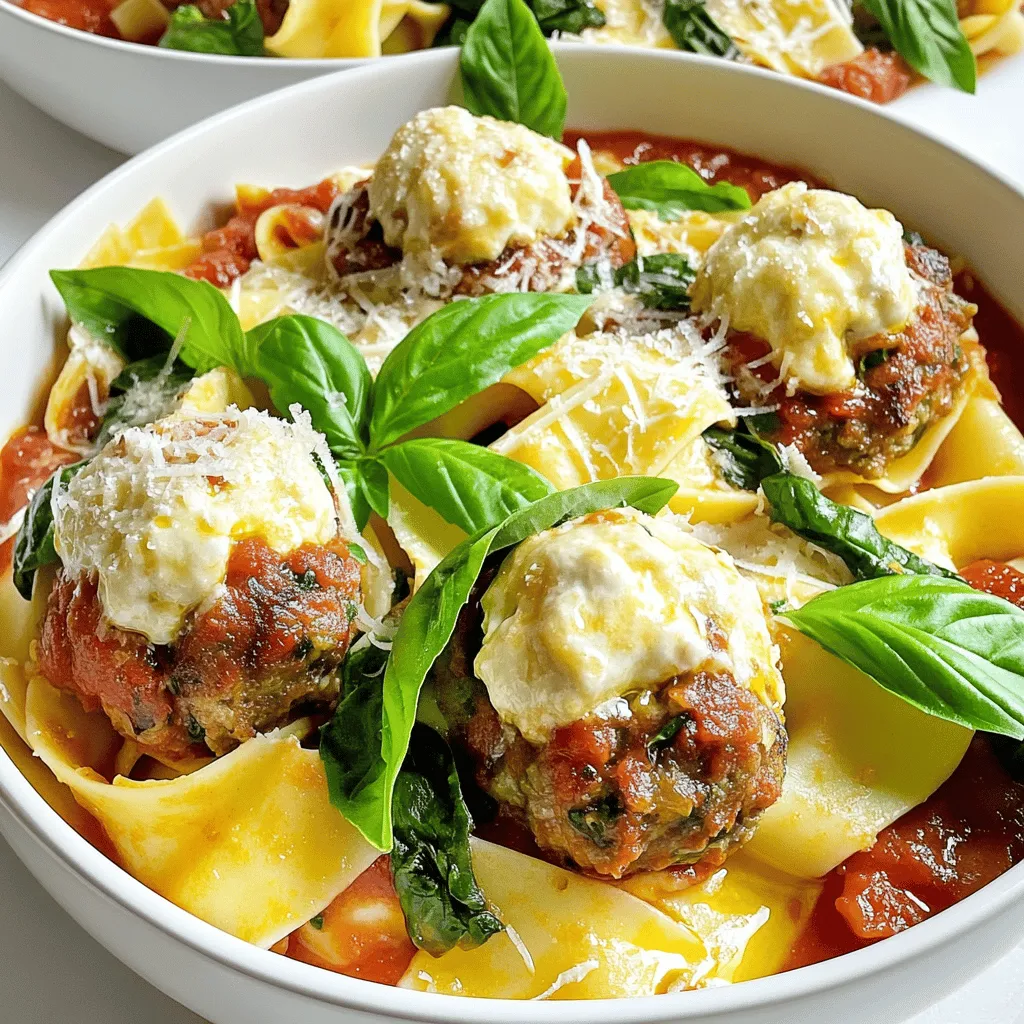 To make pappardelle and stuffed meatballs, you need quality ingredients. I love using fresh items for the best taste. Here’s what you will need.