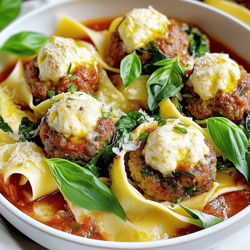 To make pappardelle and stuffed meatballs, you need quality ingredients. I love using fresh items for the best taste. Here’s what you will need.