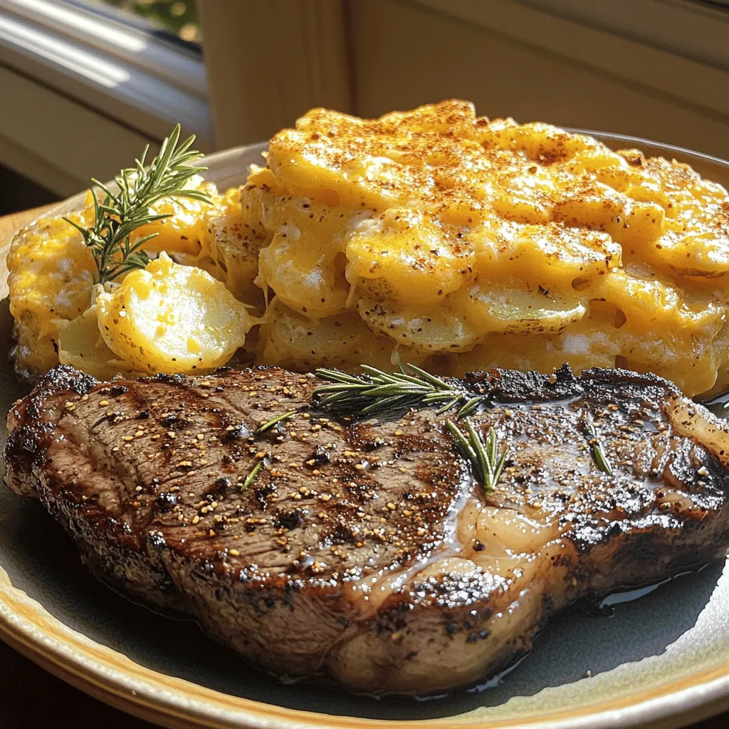 A good ribeye steak recipe starts with quality meat. You need two ribeye steaks, each about one inch thick. Look for steaks with good marbling; this adds flavor and keeps the meat juicy. Don’t forget salt and black pepper to season the steaks well.