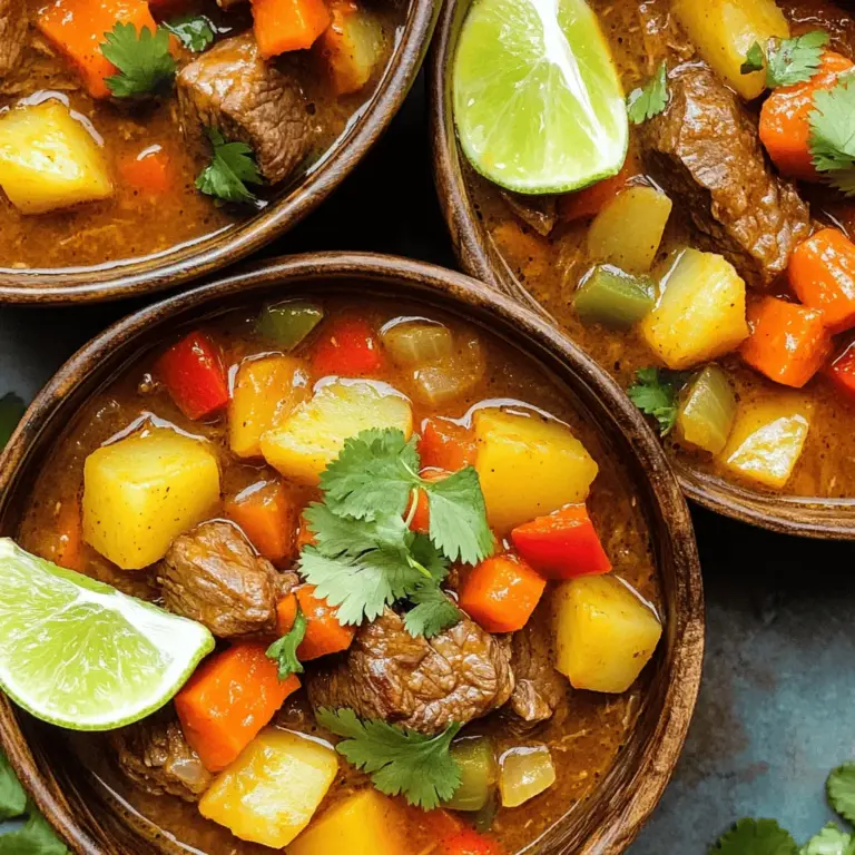 To make a great beef Mexican stew, you need beef Mexican stew ingredients that bring flavor and warmth. The base of this stew is 2 pounds of beef chuck. Cut it into 1-inch cubes for even cooking. Next, you will need 2 tablespoons of olive oil to sear the beef. This step adds depth to the flavor.