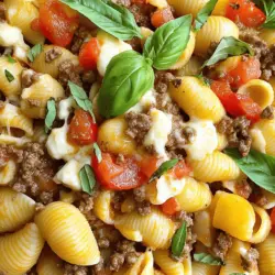 Savory Beef & Shell Pasta Bliss Tasty Dinner Idea