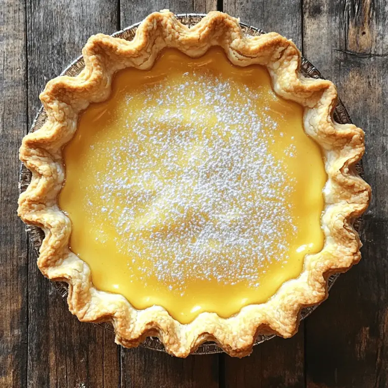 Lemon chess pie is a simple yet delightful treat. To make this classic lemon chess pie, you need just a few key ingredients that work together to create its unique taste and texture.