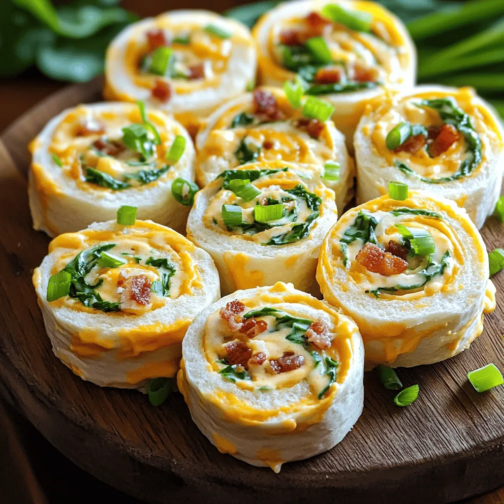 To make the bacon cheddar ranch pinwheels, you need a few key ingredients. The base includes four large tortillas, either flour or spinach. These will hold your tasty filling together.