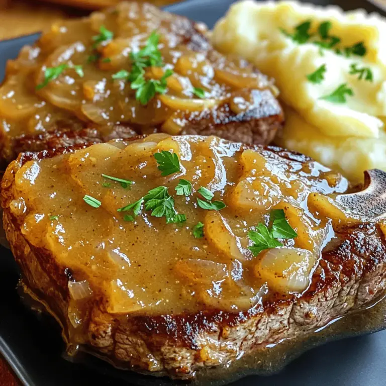 To make onion gravy smothered steak, you need a few key ingredients. Let's break them down.