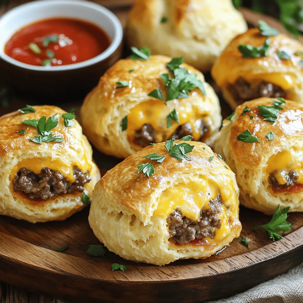 Garlic parmesan cheeseburger bombs are small bites of joy. They mix juicy beef, cheese, and garlic. Each bite bursts with flavor. This dish stands out because of its delightful blend of ingredients. The garlic gives a zing, while parmesan adds a rich, savory touch. These bombs are not just tasty; they are fun to eat!