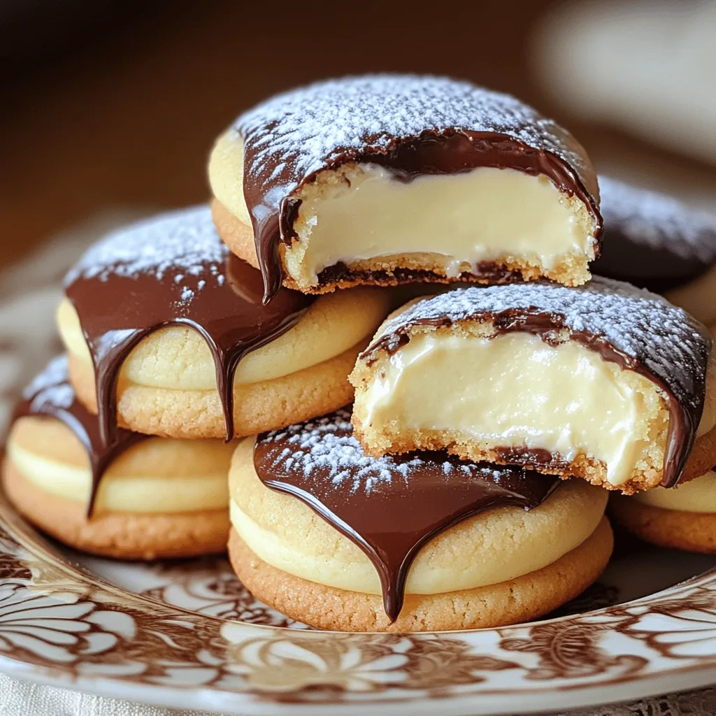 Easy Boston Cream Pie Cookie Bites are a fun twist on the classic dessert. They combine the flavors of Boston Cream Pie into bite-sized cookies. Instead of the traditional layers of cake and cream, you get soft cookies filled with pastry cream and topped with rich chocolate. These cookie bites are perfect for any sweet tooth craving a treat.