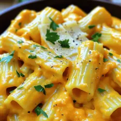 The main ingredients for pumpkin rigatoni are simple yet tasty. You need rigatoni pasta, pumpkin puree, and Gruyere cheese. Each ingredient plays a key role in flavor and texture.