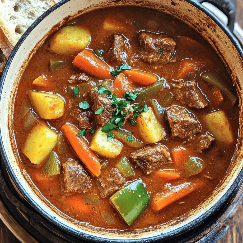 Hungarian goulash is a special dish. It has rich flavors and simple ingredients. The main star is beef. I like to use beef chuck. It has good fat and flavor. The beef becomes tender when cooked slowly.
