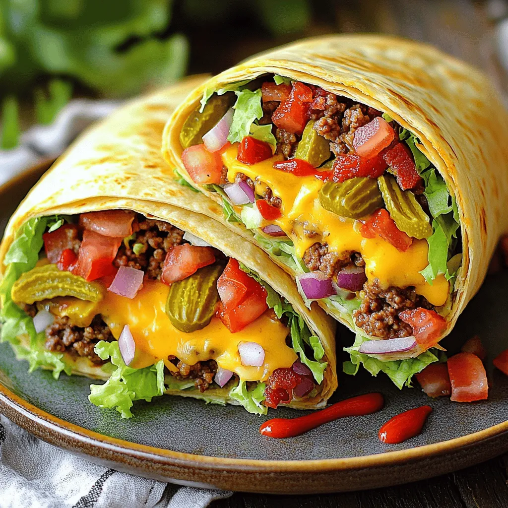 A Huge Bacon Cheeseburger Burrito needs fresh and tasty ingredients. The main star is ground beef. You want one pound of high-quality beef for the best flavor. Next, crispy bacon is a must. Use four slices, chopped into small bits. This gives a great crunch.