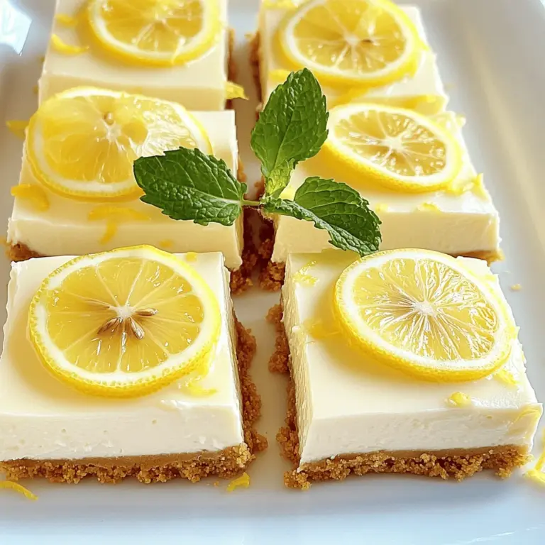 Lemon cheesecake squares are a refreshing twist on classic cheesecake. They combine creamy cheese with bright lemon flavor. This mix creates a perfect balance of sweet and tart. The crust is usually made of graham cracker crumbs. This adds a nice crunch to each bite.
