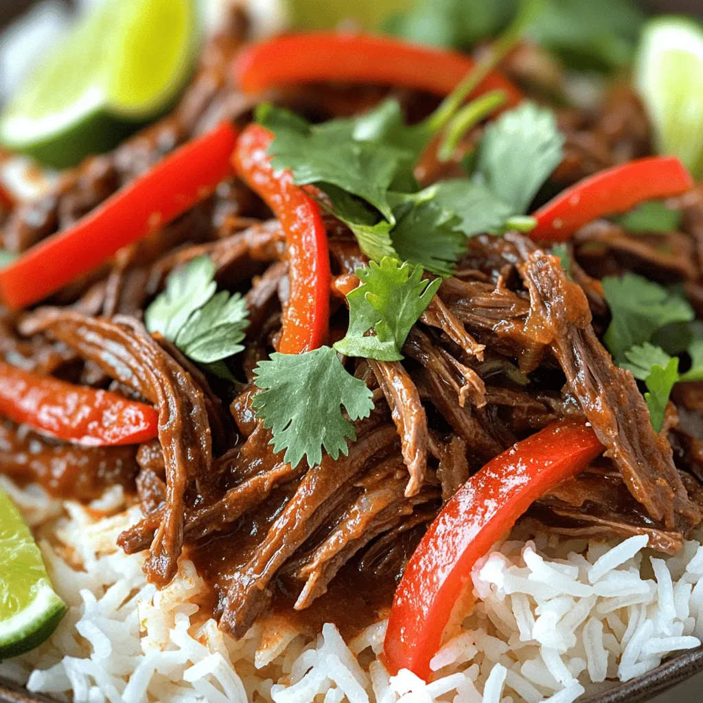 To make Coconut Red Curry Drip Beef, you need simple and fresh ingredients. Here’s what you will use: